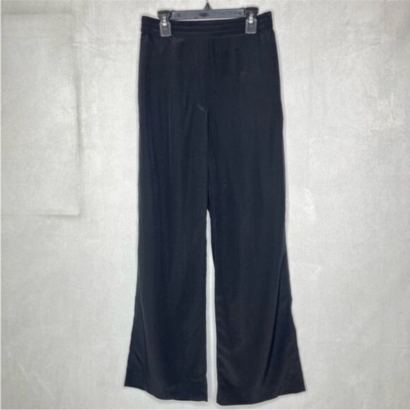 COS Black 100% Silk Wide Leg Trousers - Picture 6 of 10